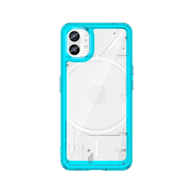 Enhanced Shockproof Clear Case with Translucent Hard Shell and Soft Frame