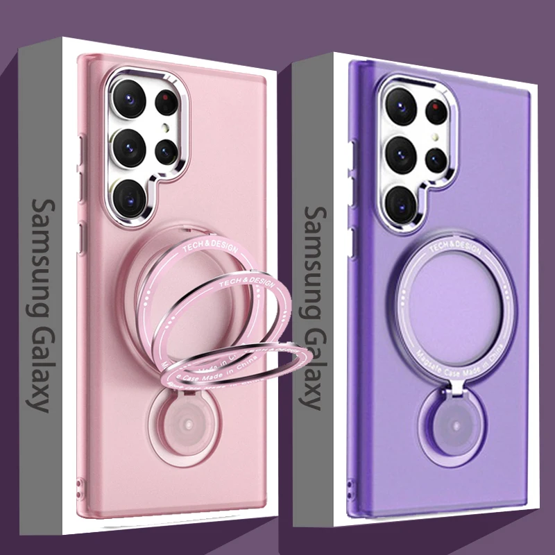 Magnetic Ring Holder Phone Case For Samsung Galaxy Shockproof_voghion.com