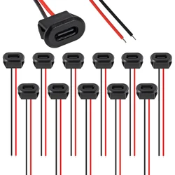 20PCS Waterproof USB - C Charging Port with Card Buckle, Type - C Female Socket Connector (20pcs)