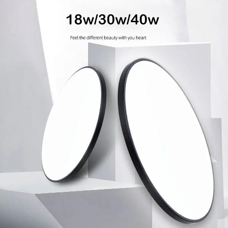 Led Ceiling Lamps Led Panel 220V Modern Ceiling Panel Lights Round 18/30/40/50/72W For Living Room Ceil Wall Lighting Fixture