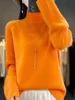 Women Turtleneck Sweater Autumn Winter Basic Pullover 100% Merino Wool Long Sleeves Cashmere Knitted Jumper Female Clothing Tops 4
