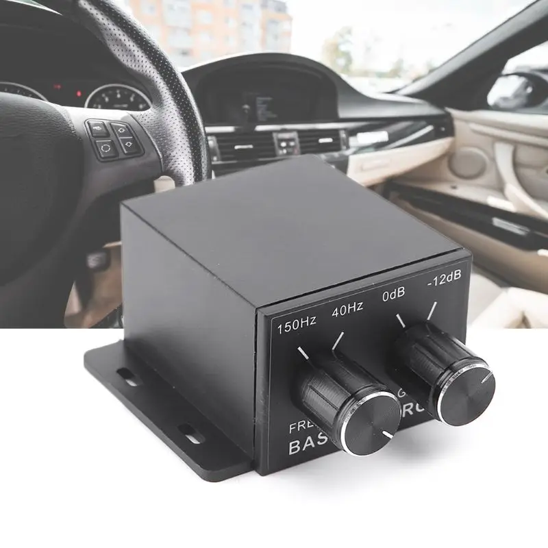 Car Audio Regulator Amplifier Bass Subwoofer Stereo Equalizer Controller 4 RCA H9EE
