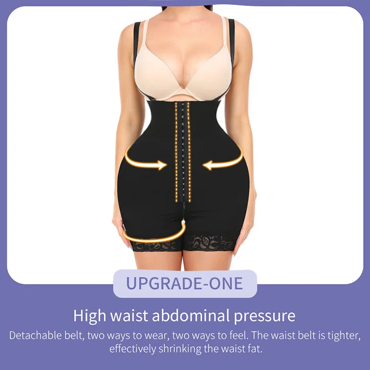 High Compression Waist Trainer Full Body Shaper Underbust Slimming Sheath Corset Girdle Butt Lifter Bodysuit Women Colombianas