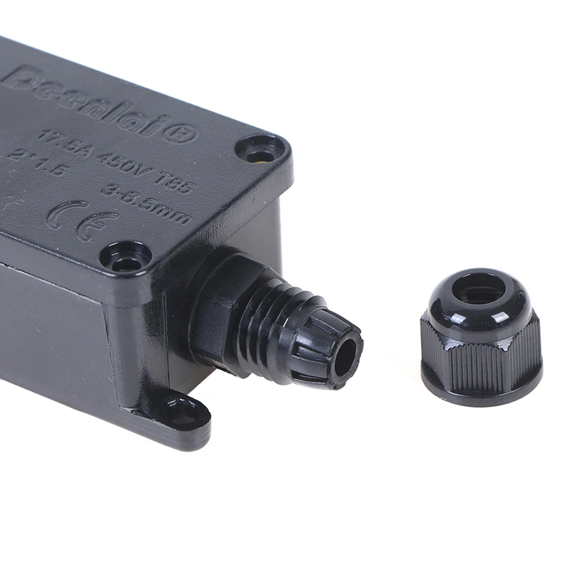 2 Way IP66 Outdoor Waterproof Electrical Cable Wire Connector Junction Box 1PC With Terminal 450V For Led Light plastic electronic box enclosure electronic box enclosure