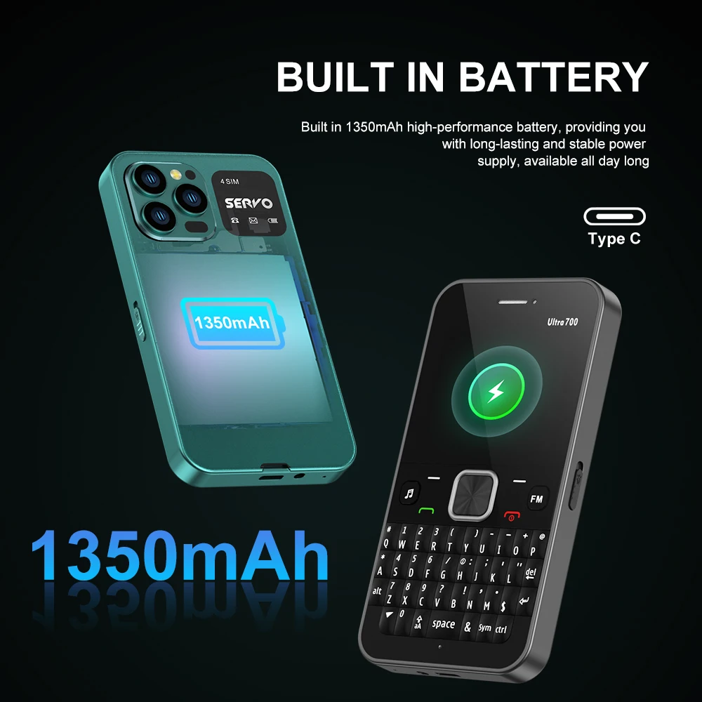 SERVO Ultra700 4 بطاقة SIM Qwerty الهاتف المحمول NFC التحكم في الوصول سرعة الاتصال الهاتفي القائمة السوداء TYPE-C GSM الخلوية لوحة المفاتيح الكاملة الهاتف المحمول 6 SERVO Ultra700 4 بطاقة SIM Qwerty الهاتف المحمول NFC التحكم في الوصول سرعة الاتصال الهاتفي القائمة السوداء TYPE-C GSM الخلوية لوحة المفاتيح الكاملة الهاتف المحمول 6