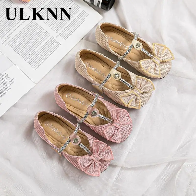 Girl's Shoes Baby Princess Beige Shoes 2023  The New Tide Fashion Seasons Children Slipper Comfortable Breathe Freely Shoes Pink