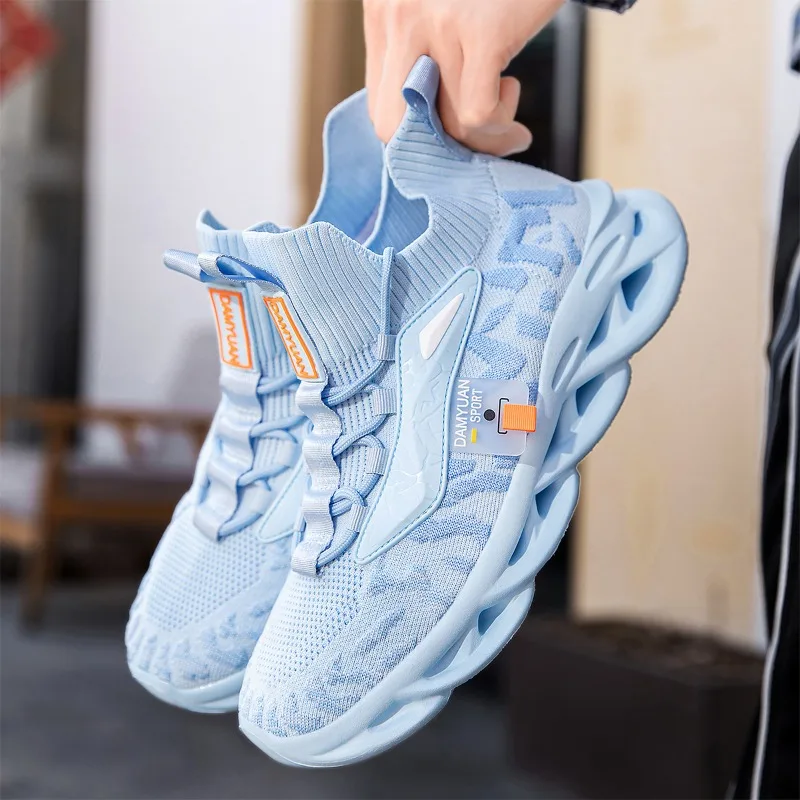 Men's Breathable Mesh Running Sneakers Running Shoes for Men Anti-slip Outdoor Anti-skid Sports Shoe Athletic Jogging Gym Tennis 4
