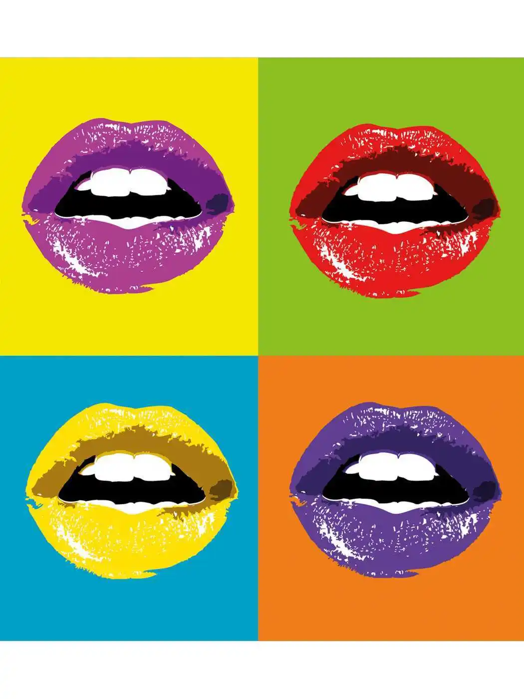 Картина губы в стиле поп арт
