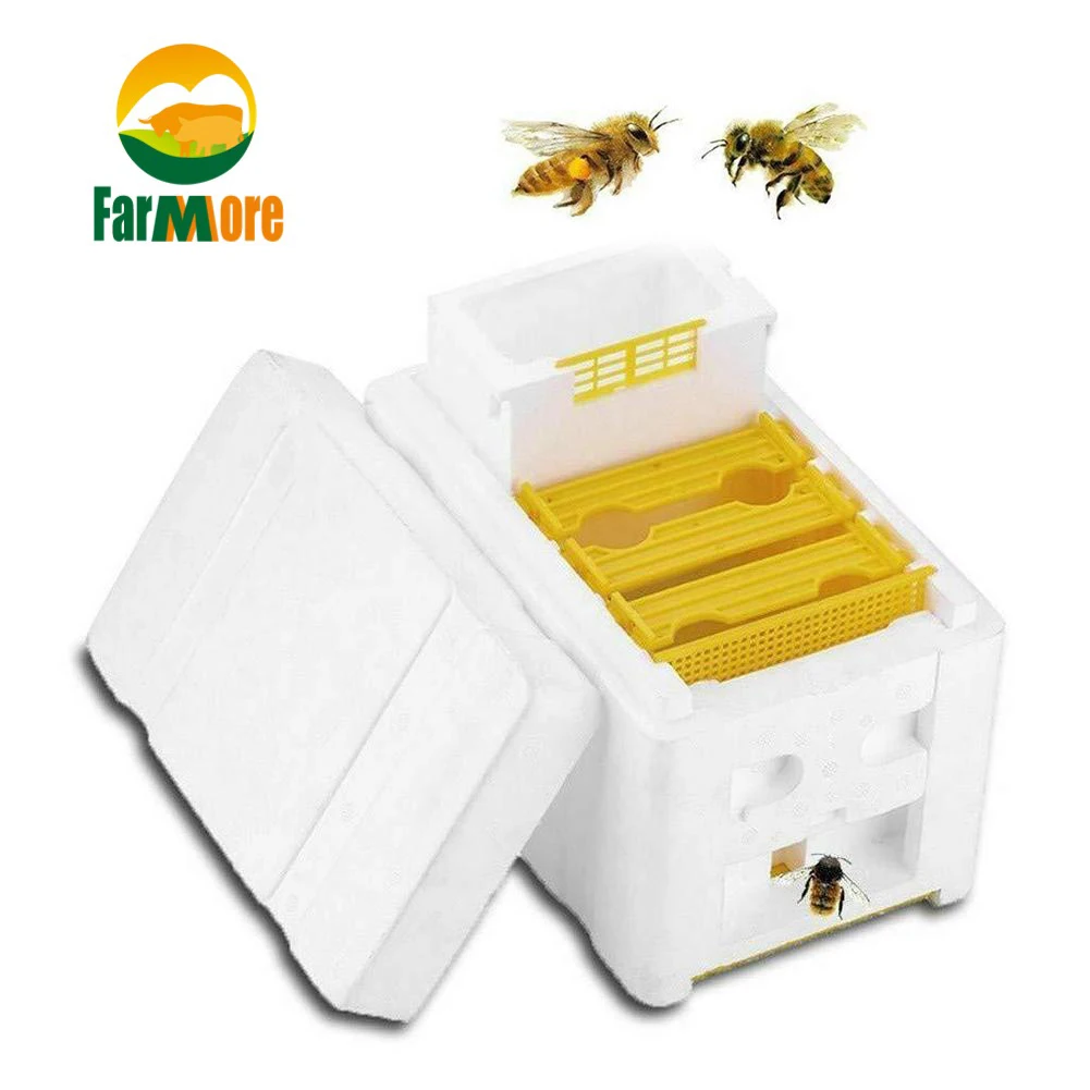 

Queen bee rearing mating beehive beekeeping tool foam pollination box bee breeding foam box beekeeping equipment