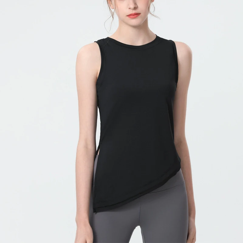 Womens Clothing Yoga Tank Top Breathable T-shirt Outdoor Jogging Tennis Female Gym Sports Top Leisure Fitness Vest vest smock