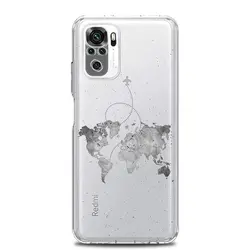 Cartoon World Map Scenery Direction Phone Case Cover for Note 12Pro 4G (B7)