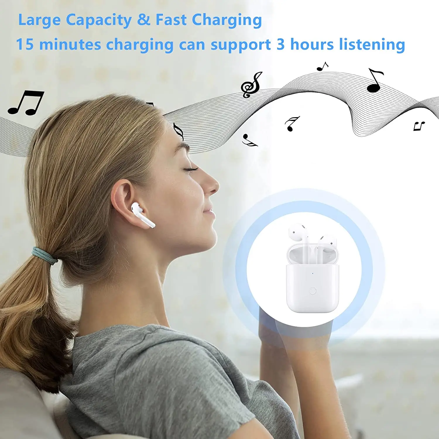 【Easy to Carry】 Our charging case works like the original one, only 40g which is to carry also