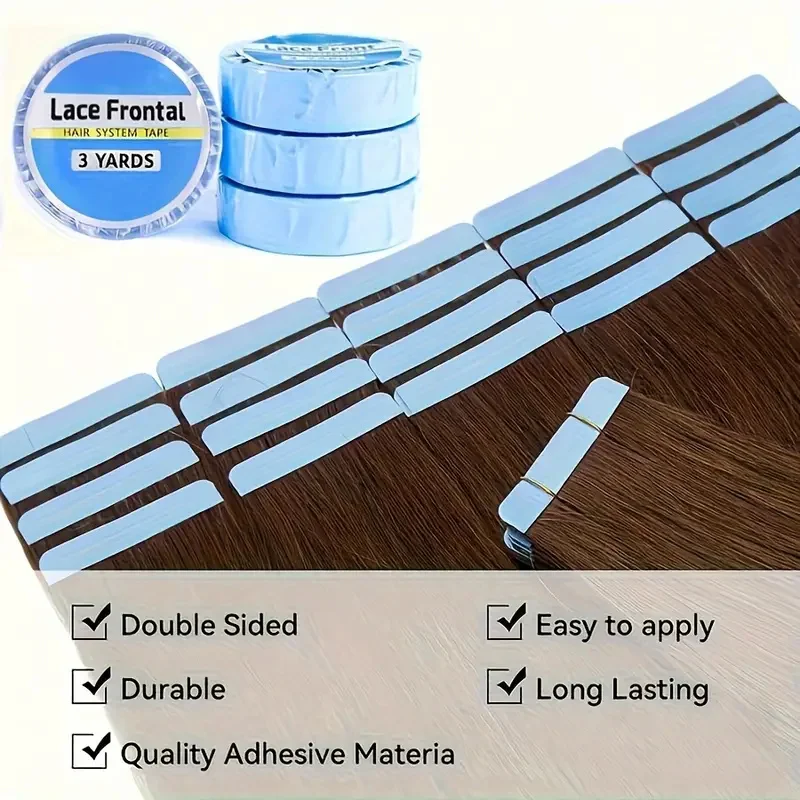 3 Yards/Roll Hair System Tape Double Side Tape Ultra Hold Hair Extension Tapes For Lace Closure Toupee Front Wig