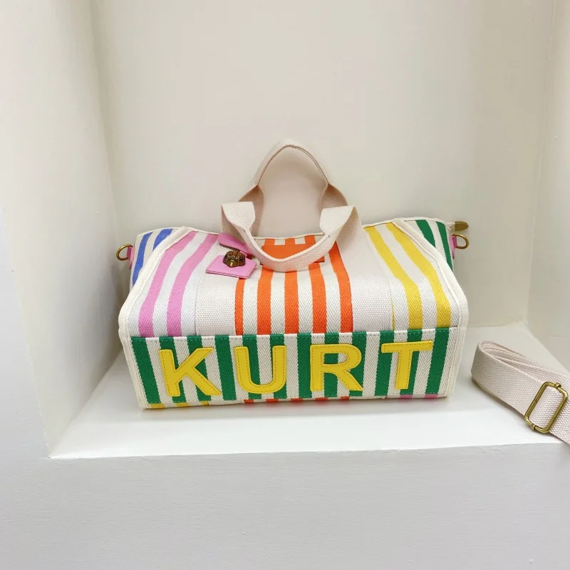 

Kurt Geiger Canvas Tote Bag Large Capacity Handbag Luxury Designer Brands Bags Women's Shoulder Bag Fashion Trend Purse 2024 New