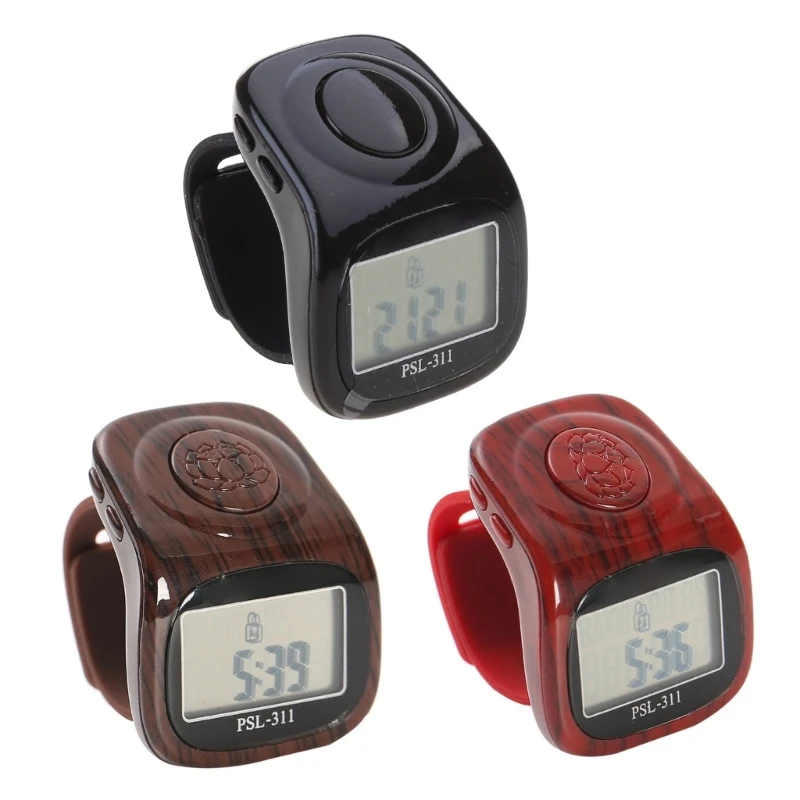 

Number Counter Hand Finger Manual Clicker with Digital Display Counting Tally Clicker Timer Soccer Counter Decompression J60A
