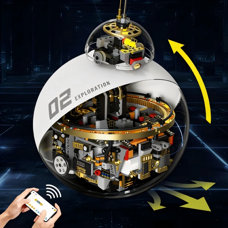 New Programmable Recon Robot Ball Building Blocks Puzzle 3