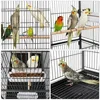 Metal 52" Large Rolling Bird Cage with 3 Perches and 4 Feeders, 4
