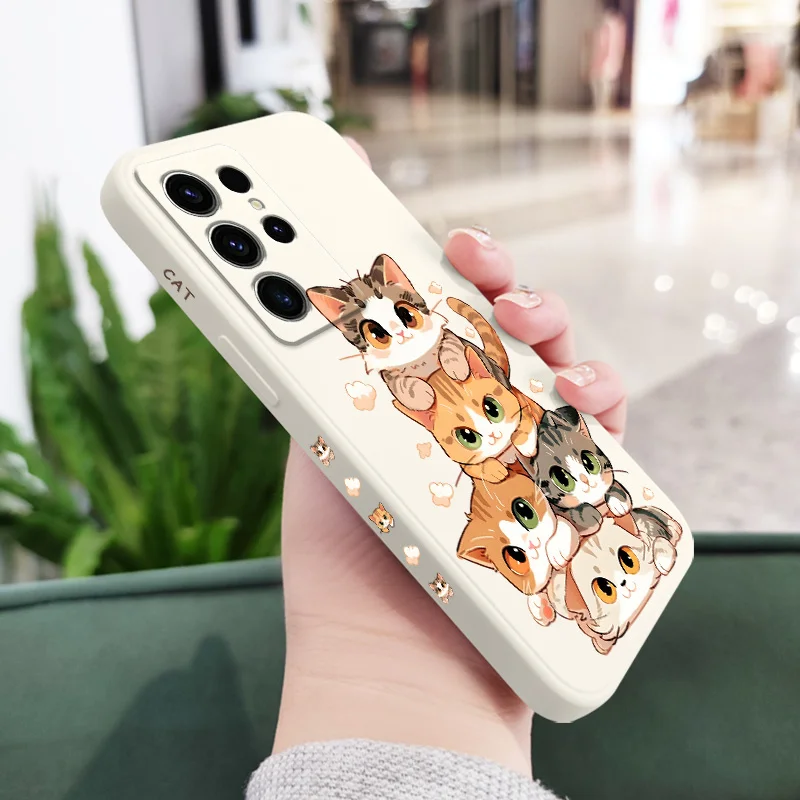 Adorable Soft Cat Design Phone Case Cover