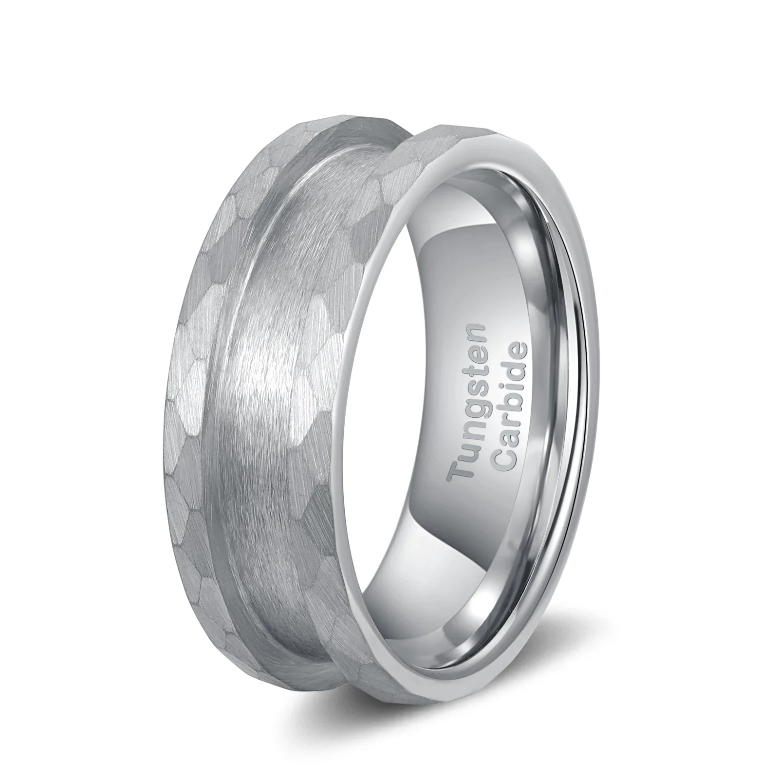 8mm Black White Ceramic Stainless Steel Titanium Tungsten Ring Core Blank For Inlay