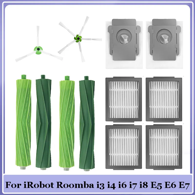 

Main Side Brush For iRobot Roomba i3 i4 i6 i7 i8 E5 E6 E7 j7 Vacuum Cleaner Parts Dust Bag Hepa Filter High Quality Accessories