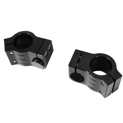 Universal Motorcycle Aluminum Handlebar Risers - Adjustable CNC Clip - Ons (Handlebar Clamp 41mm)