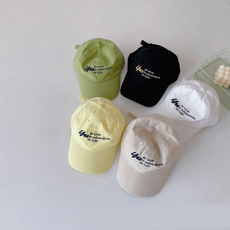 

Children Boy Girls Summer Baseball Cap With Visor Kids Snapback Cap Toddler Funny Cute Sun Hat Baby Beach Stuff Accessories Item