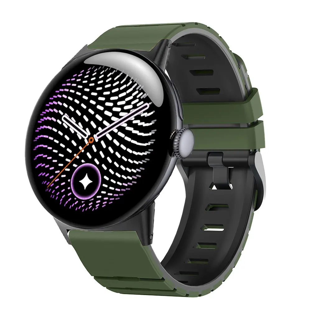 Two-Tone Silicone Replacement Watchband - Premium Accessory