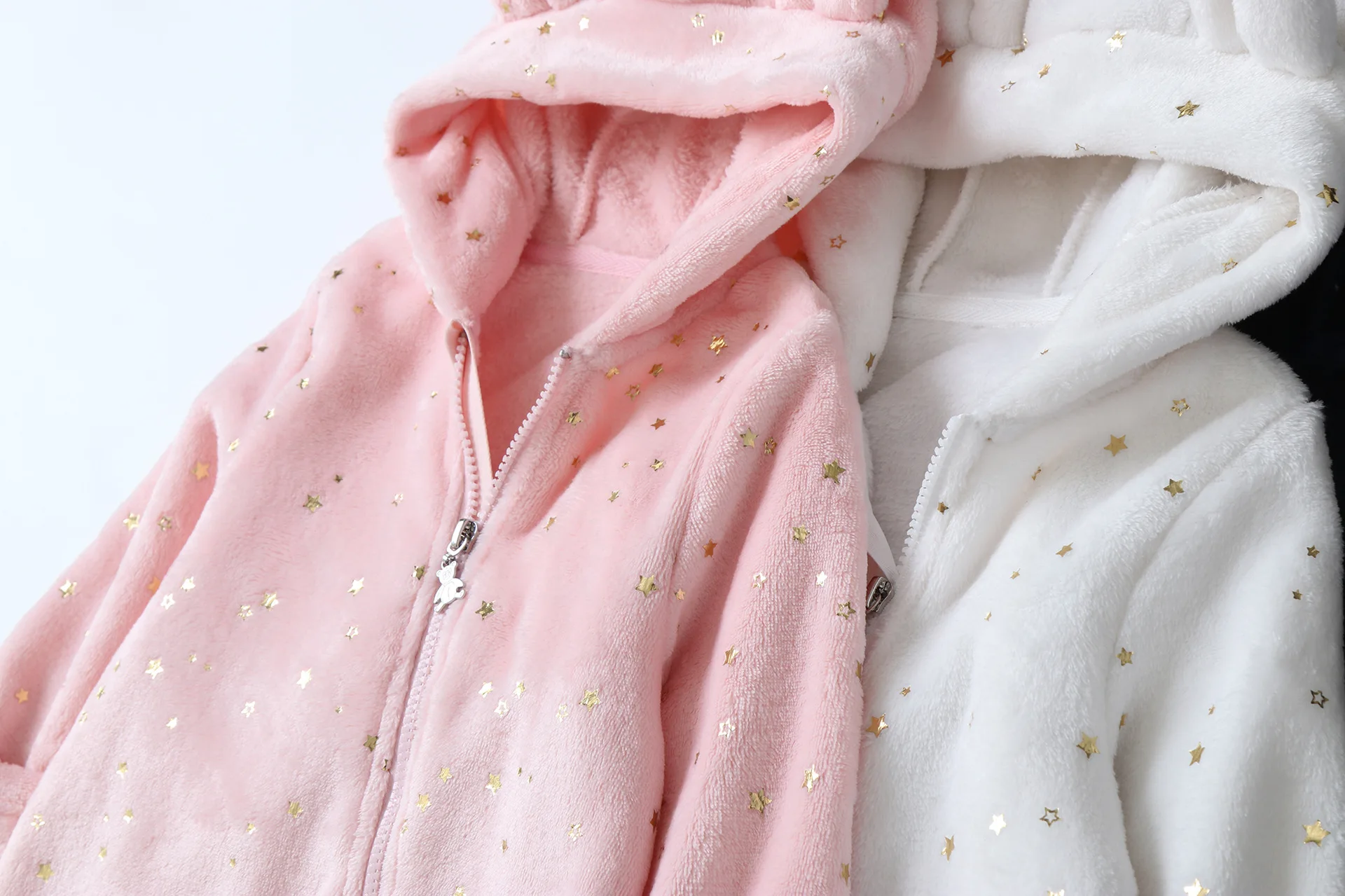 AYNIGIELL Stern Druck Herbst/Winter Mit Kapuze Overall 0-12 Monate Baby Jungen Mädchen Strampler Kleinkind Kinder Overall Baby kleidung – Detail 8