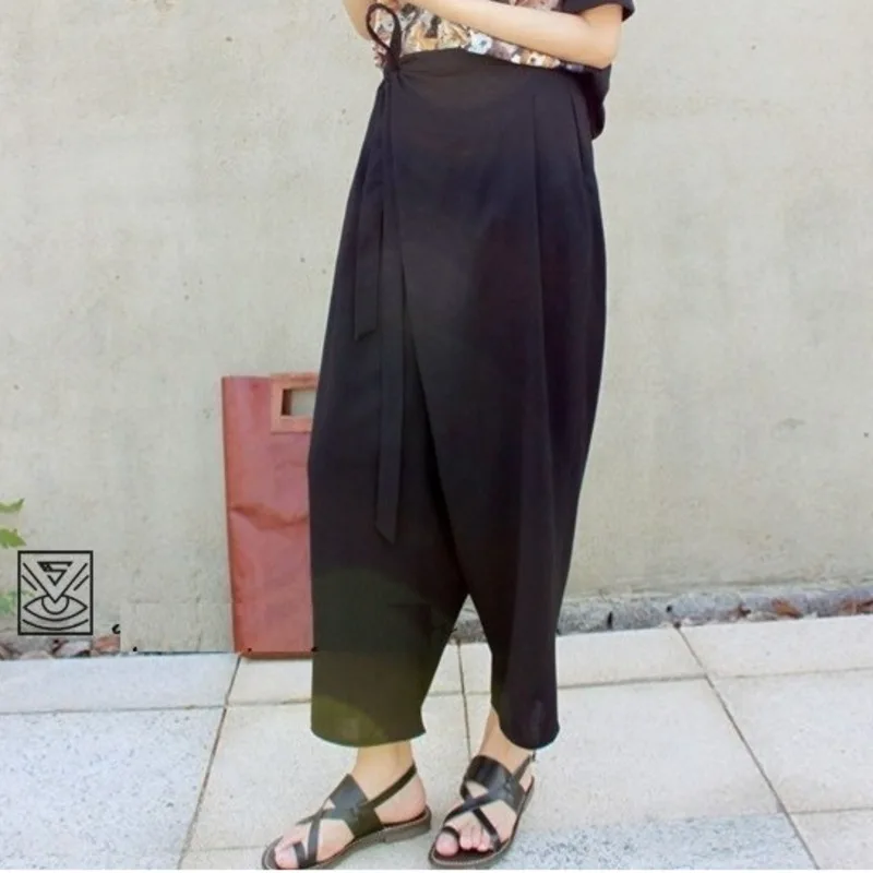 

Linen Trousers loose Harem Loose Baggy Linen Ladies Pants 18095