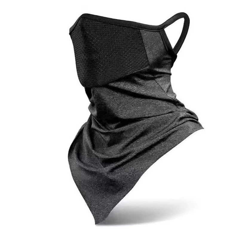 Cycling Bandana Bicycle Neckerchief Cycling Bandana UV Protection Mask Breathable Ice Silk Outdoor Hanging Ear Scarf