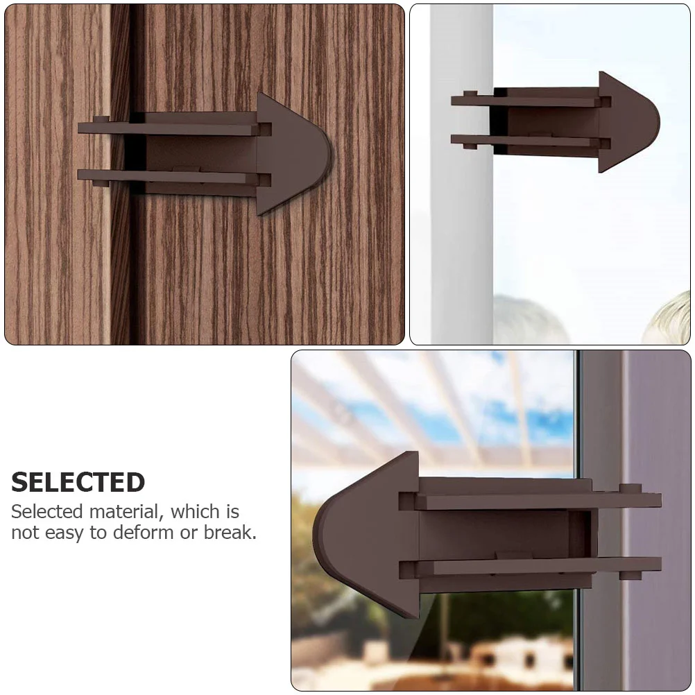 4 Pcs Child Safety Lock Sliding Door Window Cabinet Security Latch Hardware Window Safety Device Reusable Protection Tool Fits