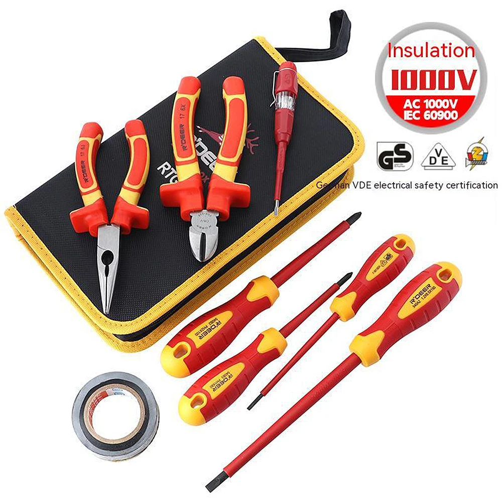 79PCSInsulatedElectricianToolSetScrewdriverSetS21000VCross