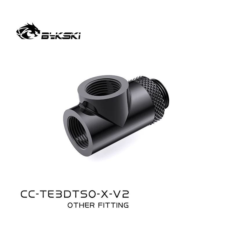 Bykski g1 Thread Thread x3 tipo Rotativo 3-way t Adaptadores de Cobre Acessórios de Refrigeração de Água Acessórios Multi-canal Cc-te3dtso-x-v2 - Imagem 5
