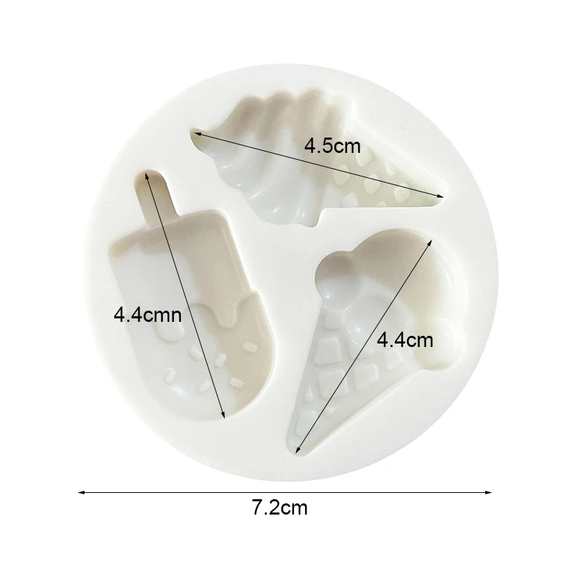 Ice Cream Shape Silicone Mold Fondant Cake Decorating Mould Chocolate Candy Cupcake Tra... - SKU ICSM1010 - UGI Packaging