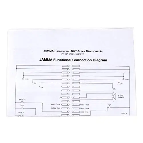 Фото Провод Jamma 28 pin с 5, 6 кнопками действия sanwa, провода для аркадных игр Jamma 2,8/4,8 мм 5P, провода для аркадных игр/Pandora box №5