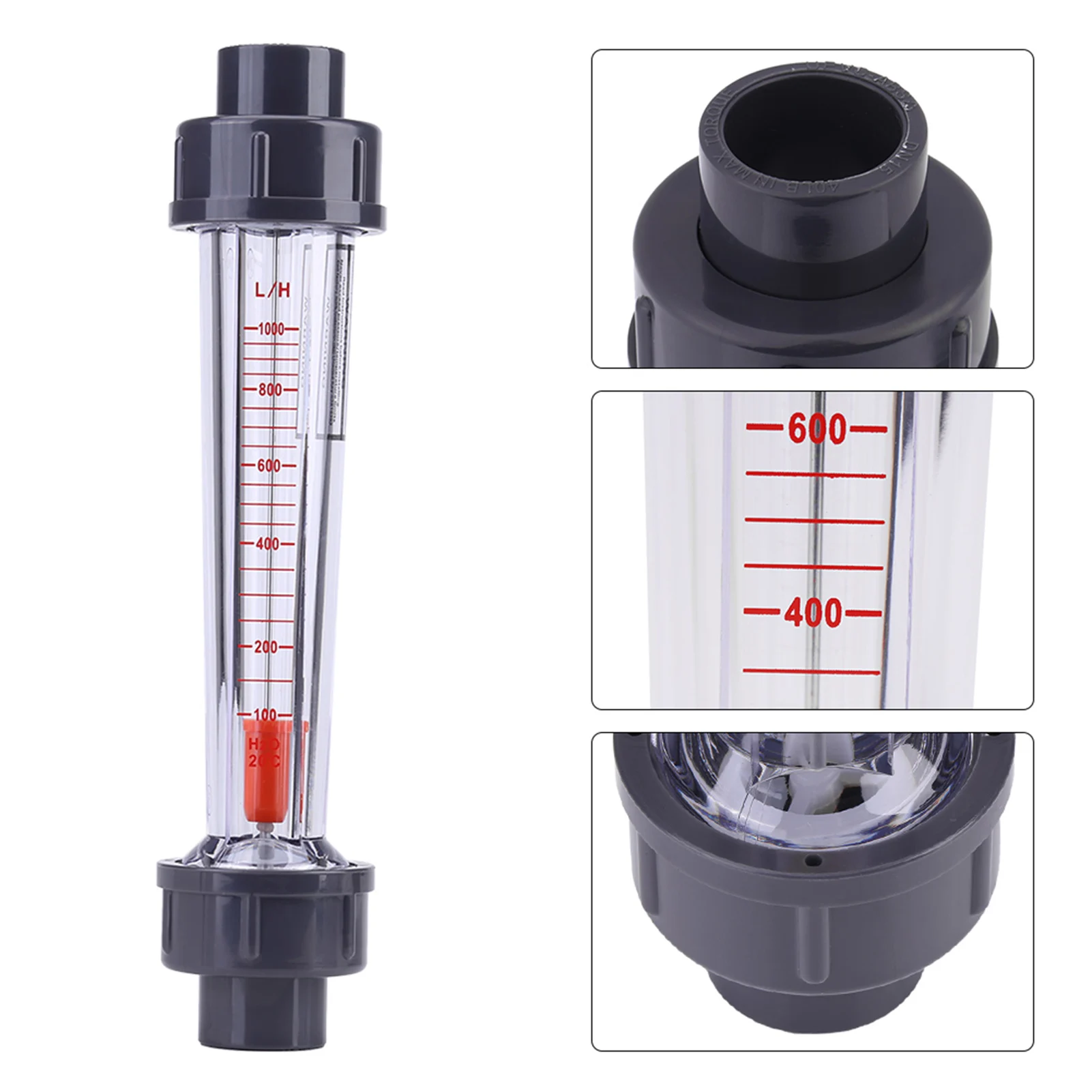 Plastic Tube Type Water Flow Meter 100‑1000L/H LZS‑15D Instantaneous Flowmeter
