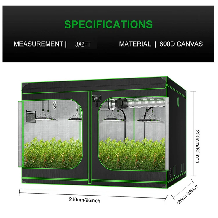 Grow Tent with Observation Window Plant Growing Tent Hydroponic Indoor Grow Tent for Hydroponic Indoor Plant Growing