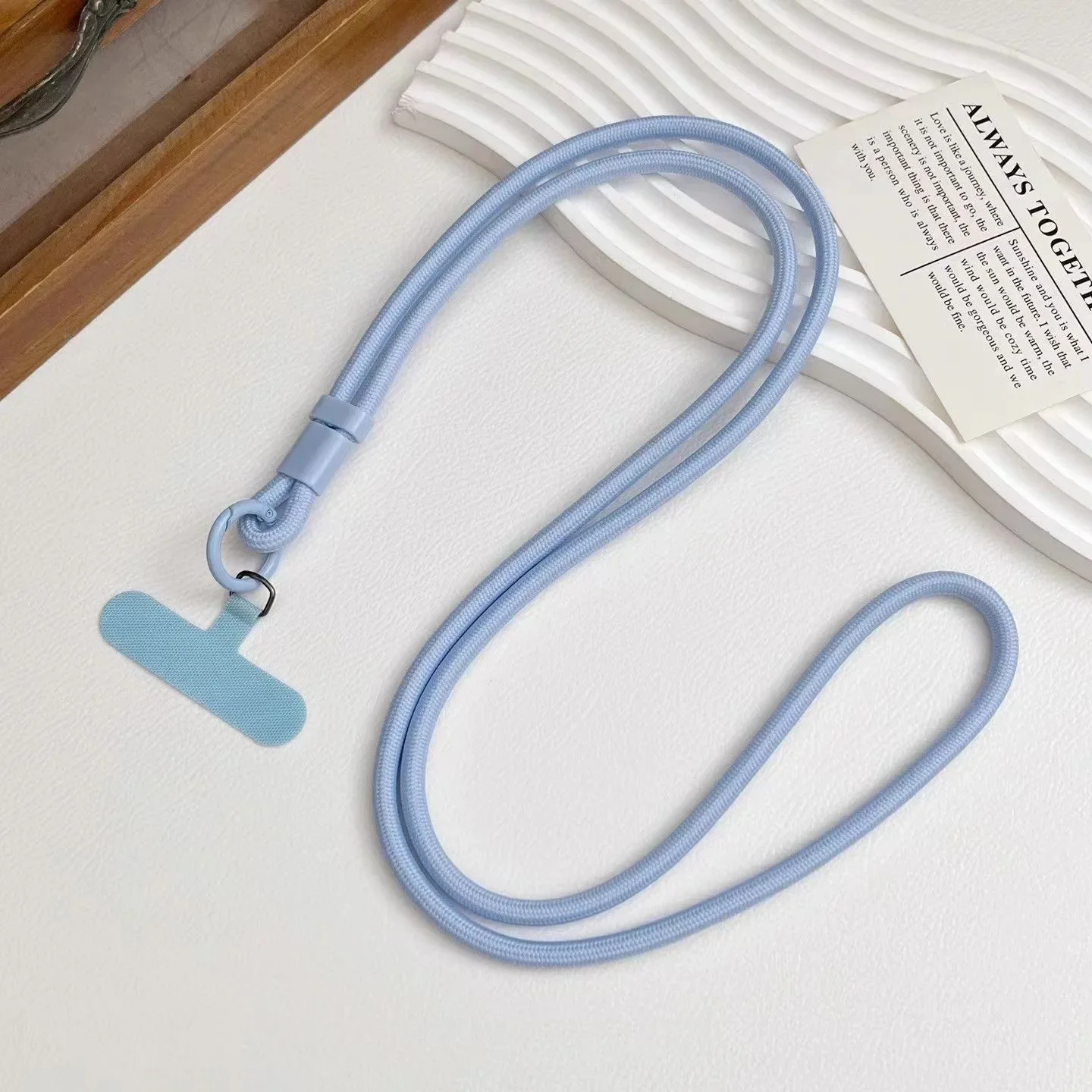Personalized Solid Color Mobile Phone Lanyard Crossbody Rope Strap Image 5