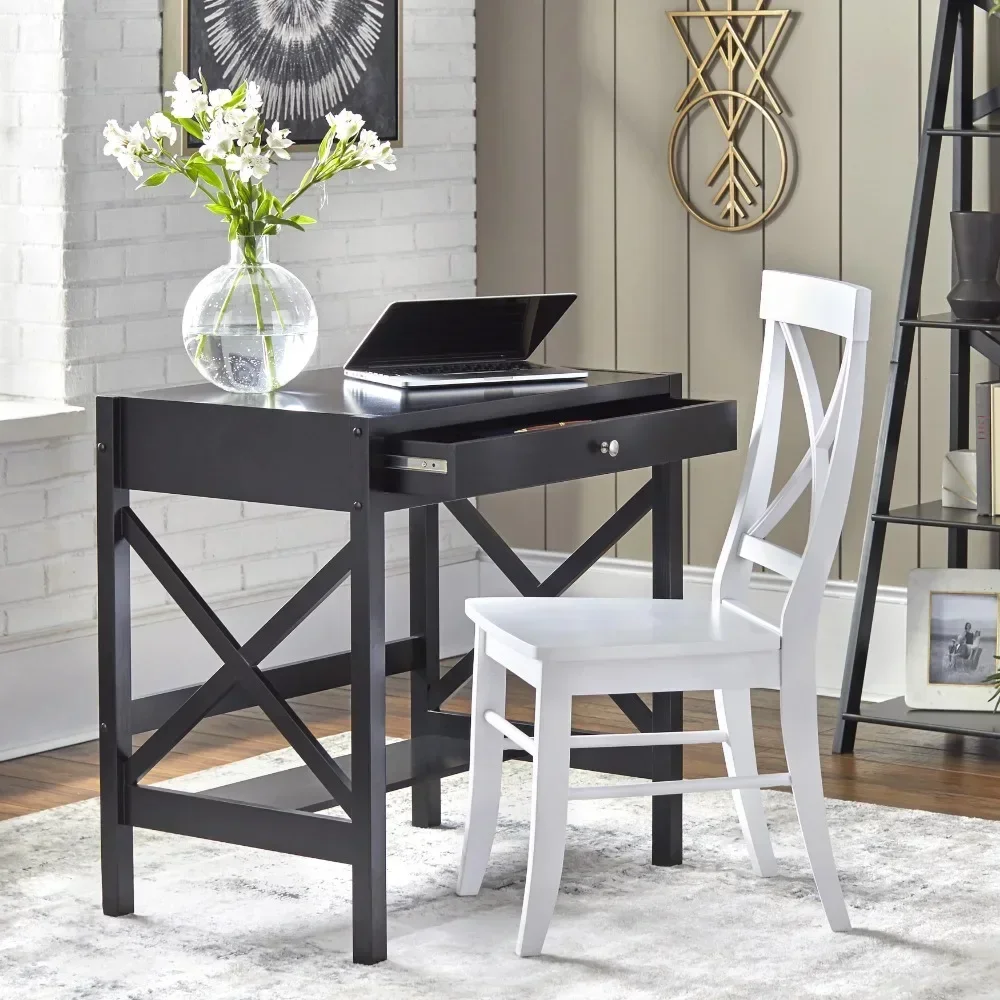 

Multiple Colors Table Computer Desks X Desk With Pullout Drawer and Shelf Furniture Office Accessories for Desk Pliante Reading