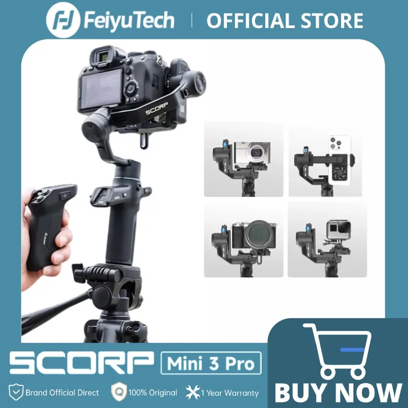 FeiyuTech SCORP Mini 3 Pro Gimbal with Detachable Remote FeiyuTech SCORP Mini 3 Pro Gimbal with Detachable Remote