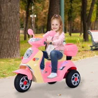HOMCOM Electric Ride on Toy Car Kids Motorbike Children Battery Tricycle