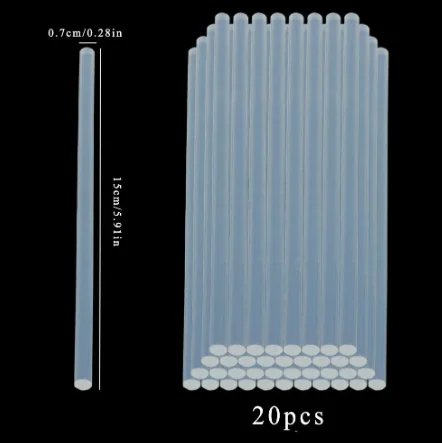 핫멜트 접착제 스틱 고온 내성 투명 접착제 스틱 수동 고점도 핫멜트 스틱 7MM * 15cm 11MM * 20cm