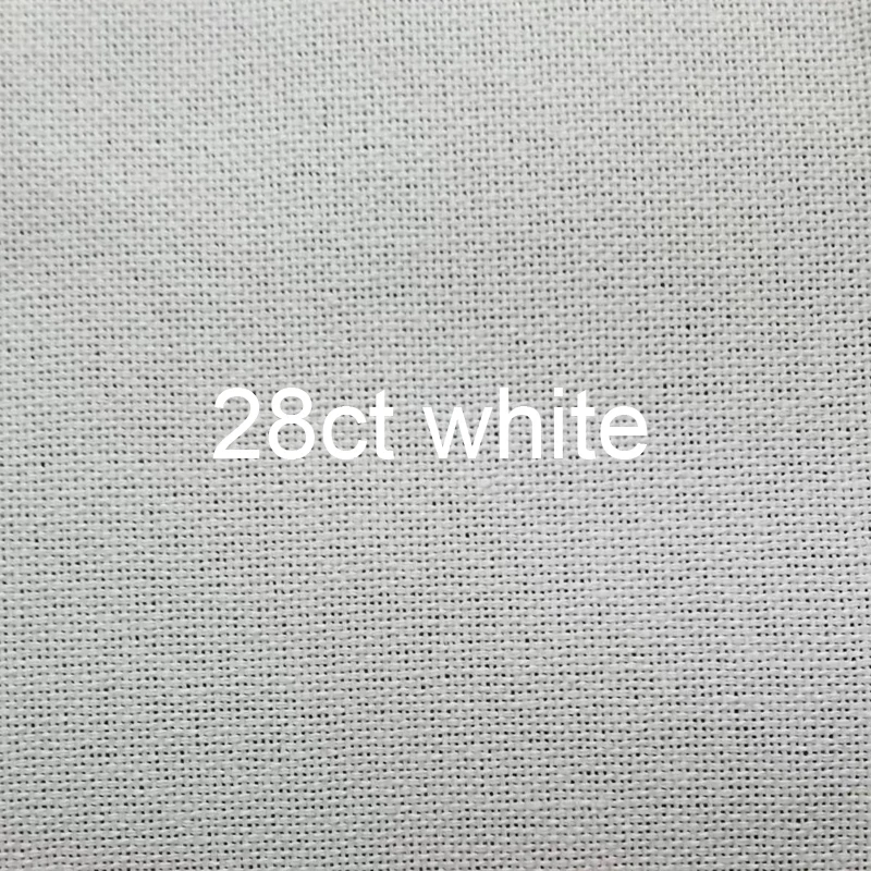 Top Quality Aida Embroidery Fabric,Cross Stitch Canvas, White Color, 11CT 14CT 16CT 18CT 25CT 28CT, 100X148CM