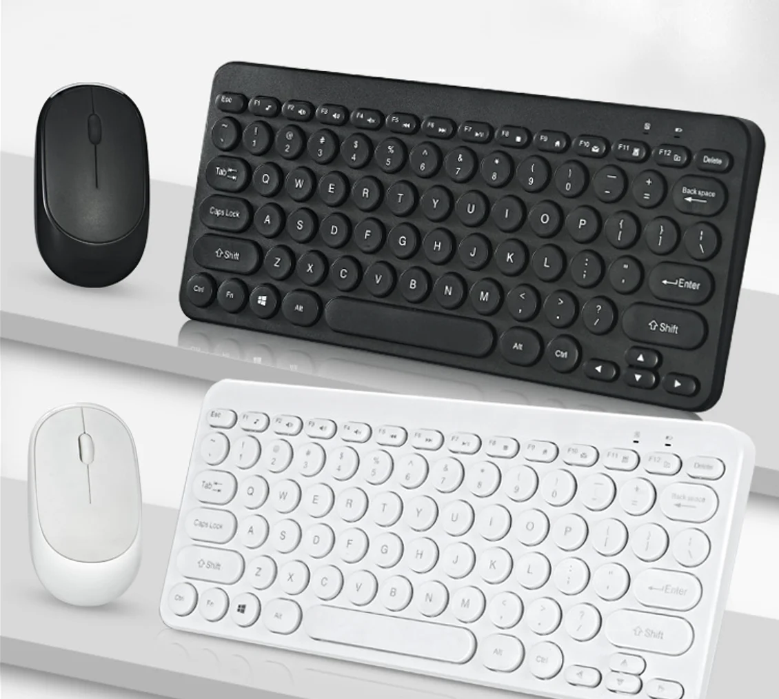 2.4G Tastiera Wireless E Mouse Usb Protable Mini Tastiera Mouse Set Per Notebook Laptop Mac Desktop Pc Computer Smart Tv Ps4