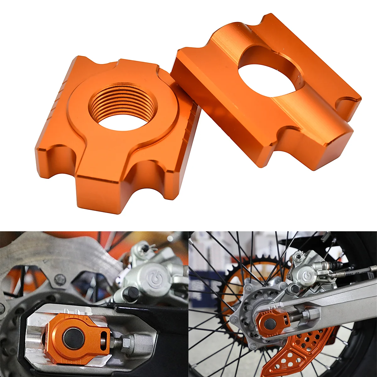 20mm CNC Kettenspanner Für KTM Motorräder - Leichtmetall Slider