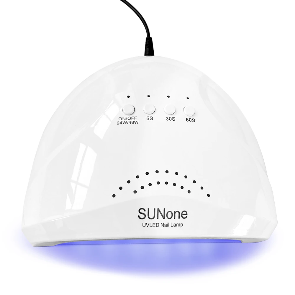 Nail Lamp 48W UV LED Nail Lamp Professional Gel Polish Drying Lamp with 3 Timer Settings 30 Beads Detachable Tray for Home Manicure Salon