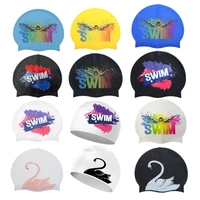 Women Men Waterproof Flexible Silicone 3D Pool Hat Hair for Protection Swim Pool Swimming Cap for Head Cover for Adults Dropship 1