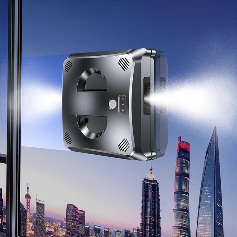 Window Cleaning Robot Water Spray,APP Remote Control Anti-falling For High-rise Outer Window Washing Robot Household Glass Wiper 3