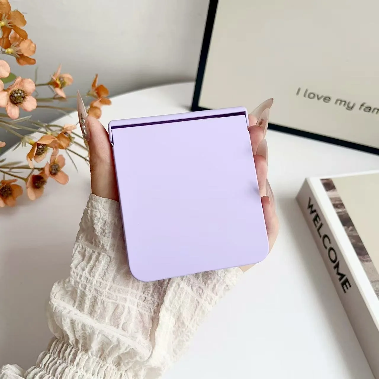 Dopamine Candy Color Fold Phone Case with Hinge Protection Cover