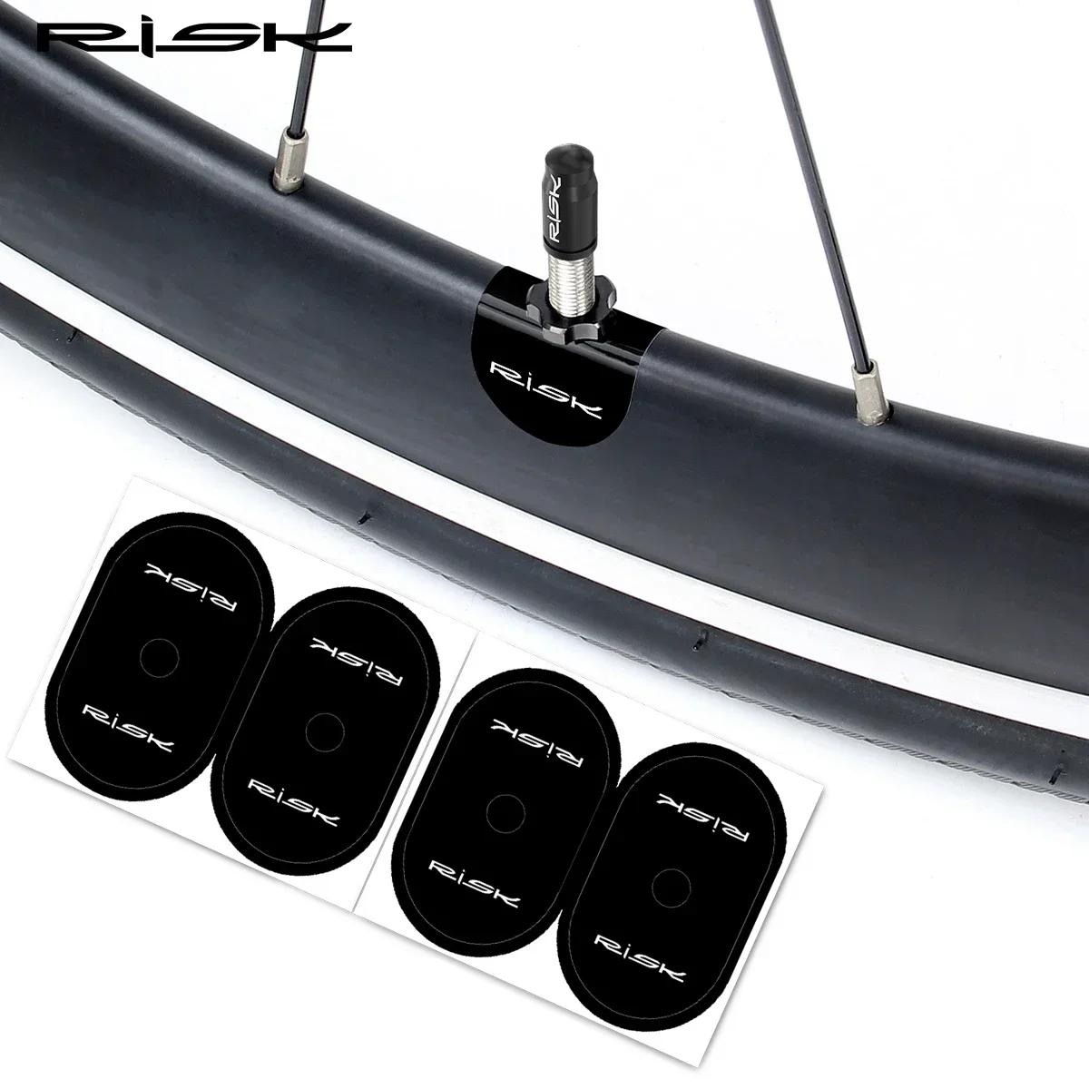 5 Pairs (10PCS) RISK MTB Road Bike Bicycle Elliptic Presta Valve Stickers Tube Rim Protection Pad Air Nozzle Gasket bicycle valve sticker